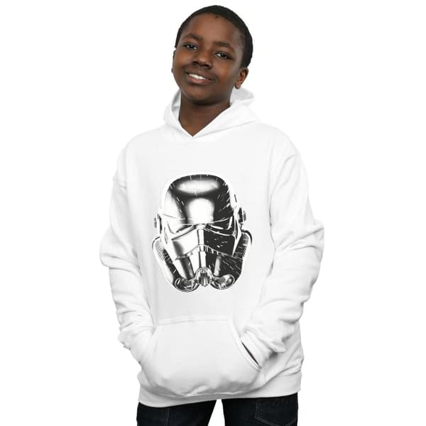 Star Wars Pojkar Stormtrooper Warp Speed Hjälm Hoodie