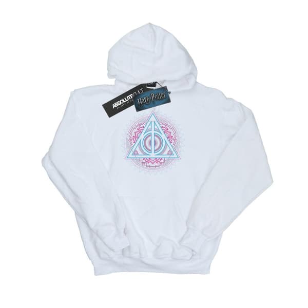 Harry Potter Womens/Ladies Neon Deathly Hallows Hoodie
