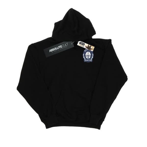 Star Wars Girls The Mandalorian Bounty Hunter Badge Breast Print Hoodie