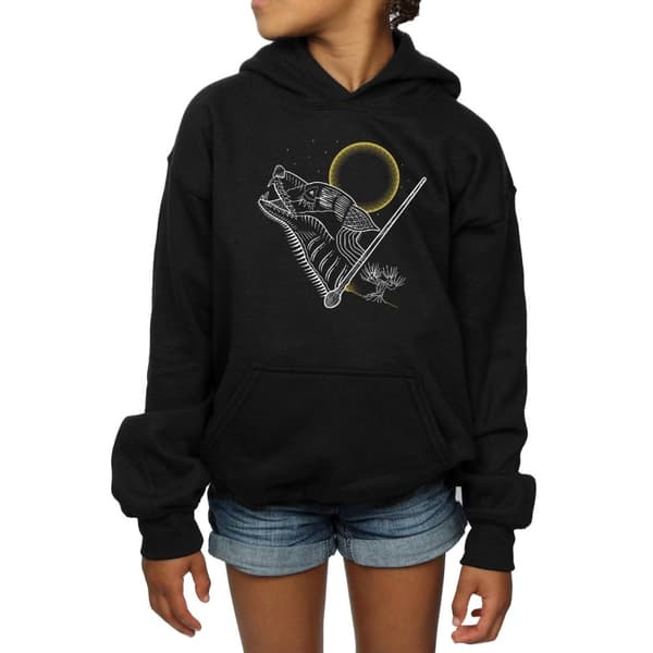 Harry Potter Girls Werewolf Line Art Hoodie