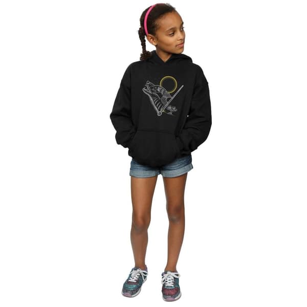 Harry Potter Girls Werewolf Line Art Hoodie