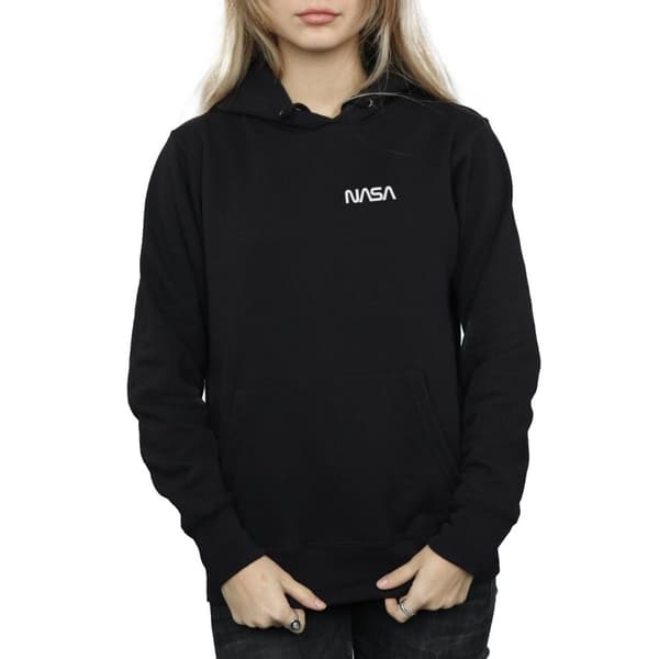 NASA Womens/Ladies Modern Logo Chest Hoodie