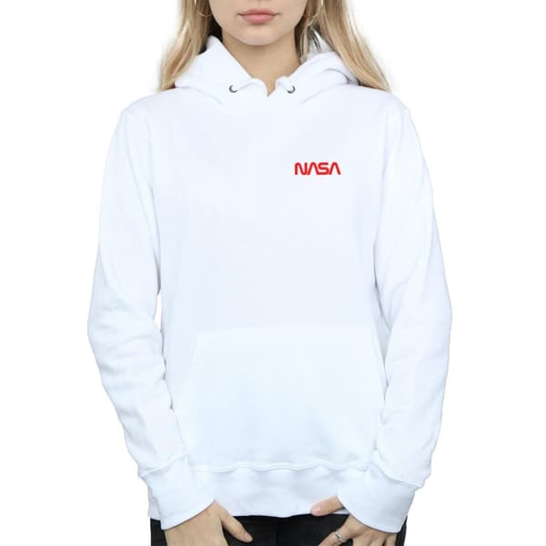 NASA Womens/Ladies Modern Logo Chest Hoodie