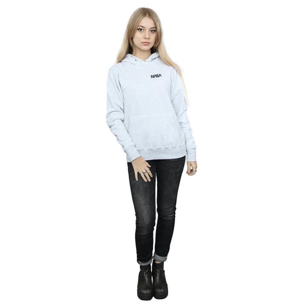NASA Womens/Ladies Modern Logo Chest Hoodie