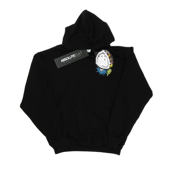 Looney Tunes Womens/Ladies Bugs Bunny Carrot Breast Print Hoodie Black S