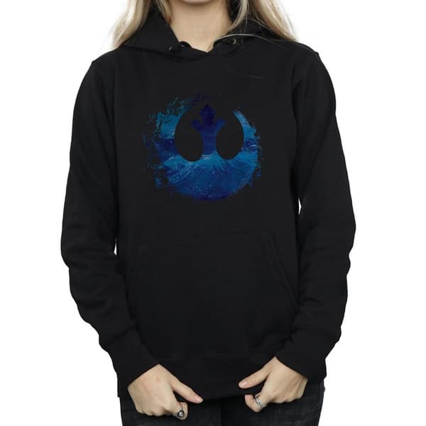Star Wars: The Rise of Skywalker Star Wars The Rise Of Skywalker Resistance Symbol Wave Hoodie - dam/dam