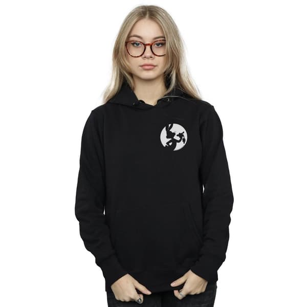 Looney Tunes Womens/Ladies Bugs Bunny Silhouette Breast Print Hoodie