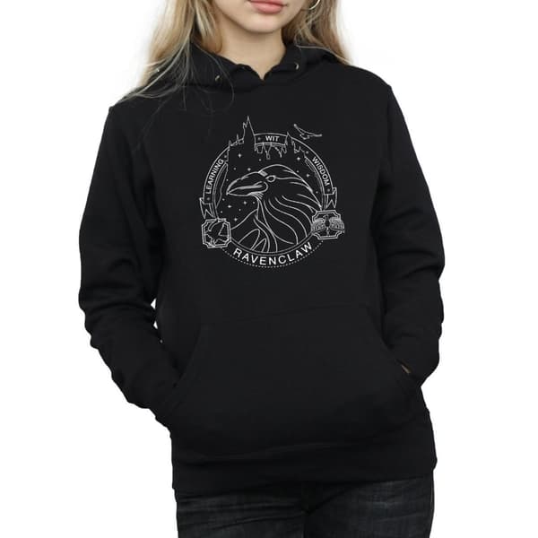 Harry Potter Womens/Ladies Ravenclaw Seal Hoodie