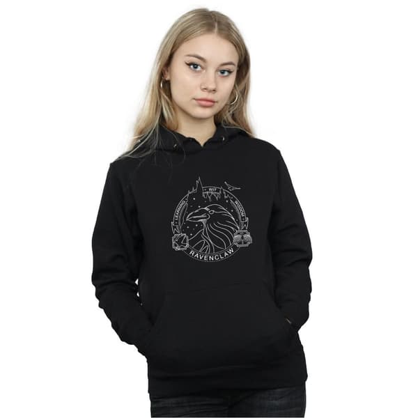 Harry Potter Womens/Ladies Ravenclaw Seal Hoodie