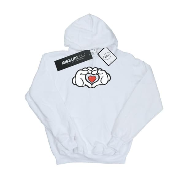 Disney Womens/Ladies Musse Pigg Hjärta Händer Hoodie