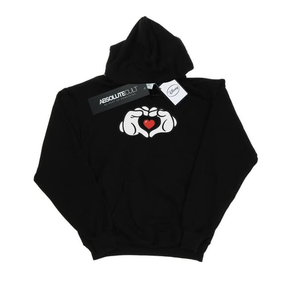 Disney Womens/Ladies Musse Pigg Hjärta Händer Hoodie