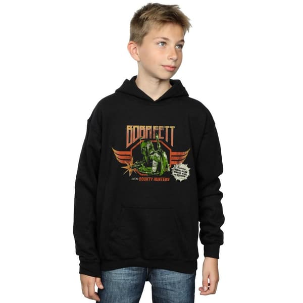 Star Wars Boys Boba Fett Rock Poster Hoodie