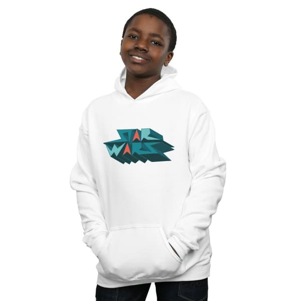 Star Wars Boys Edgy Block Logo Hoodie
