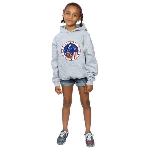 NASA Klassisk Rocket 76-hoodie för flickor