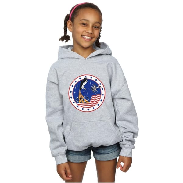 NASA Klassisk Rocket 76-hoodie för flickor