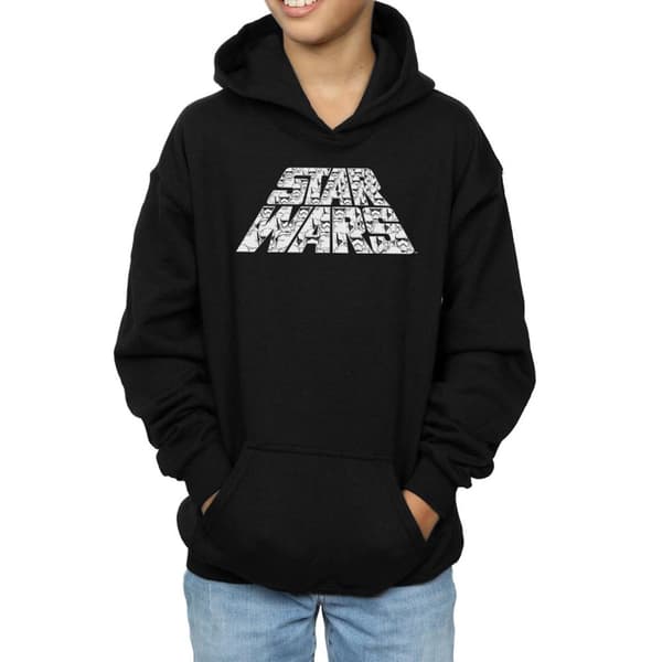 Star Wars: The Rise of Skywalker Pojkar Star Wars The Rise Of Skywalker Trooper Hoodie med fylld logotyp