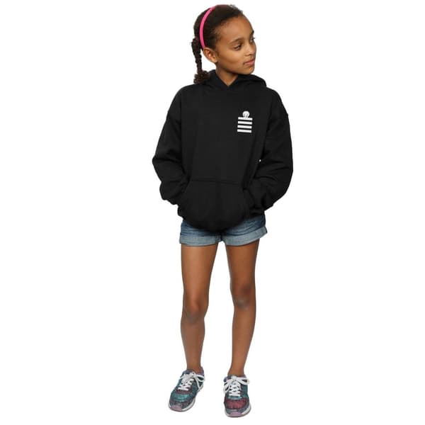Looney Tunes Girls Tweety Pie Striped Faux Pocket Hoodie