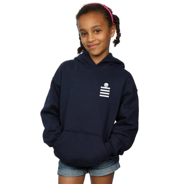 Looney Tunes Girls Tweety Pie Striped Faux Pocket Hoodie