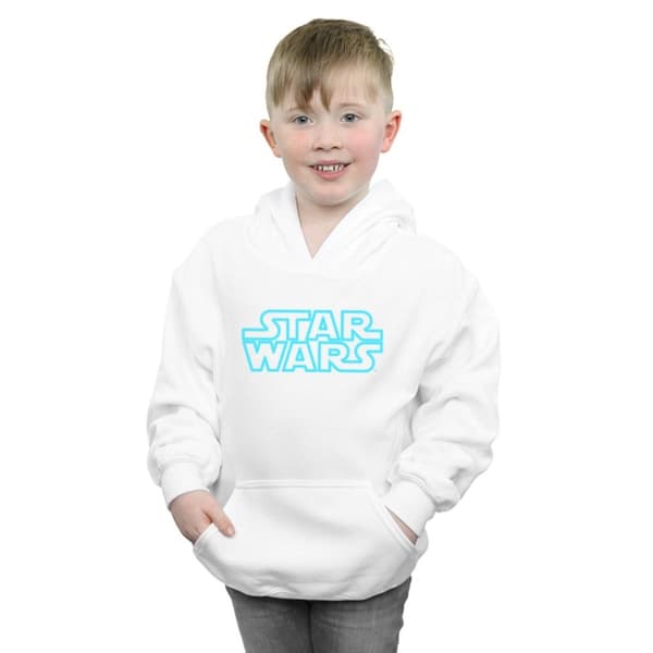 Star Wars Pojkar Neon Sign Logo Hoodie
