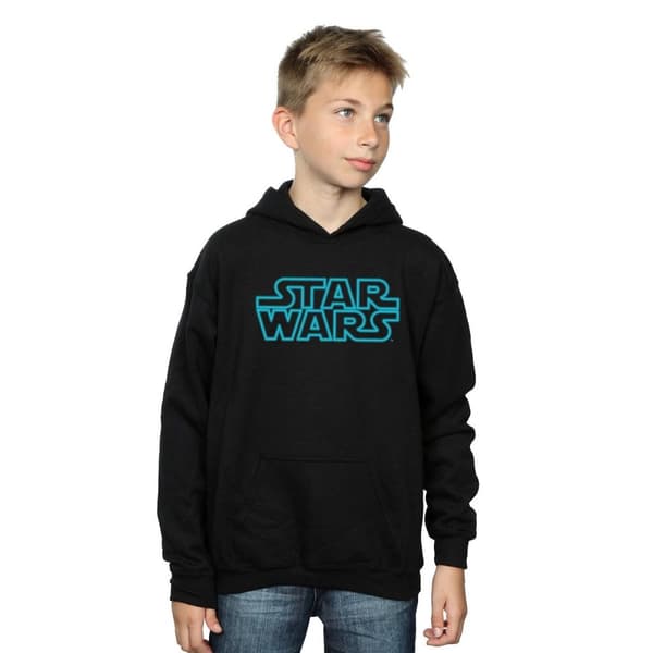 Star Wars Pojkar Neon Sign Logo Hoodie