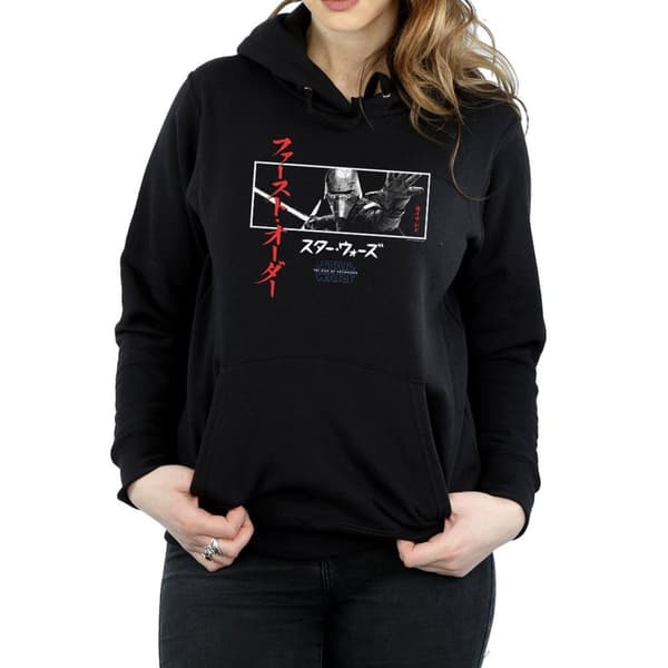 Star Wars: The Rise of Skywalker Star Wars The Rise Of Skywalker Kylo Ren Katakana Art Stripe Hoodie - dam/dam