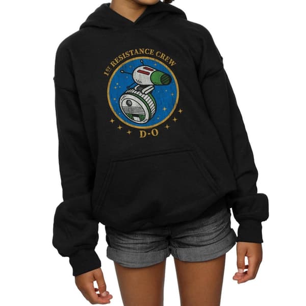 Star Wars: The Rise of Skywalker Star Wars The Rise Of Skywalker D-O First Resistance Crew Hoodie för tjejer