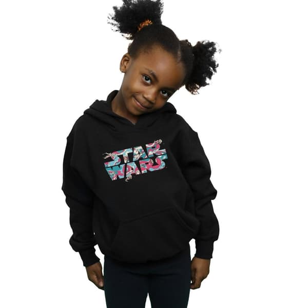 Star Wars Girls Wavy Ship Logo Hoodie