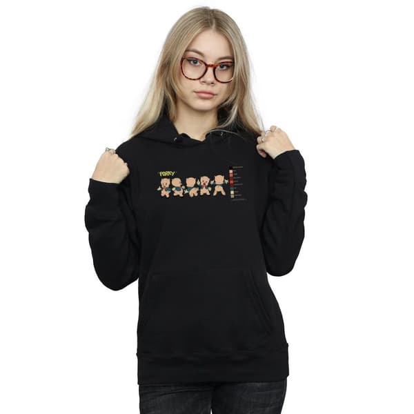 Looney Tunes Womens/Ladies Porky Pig Colour Code Hoodie