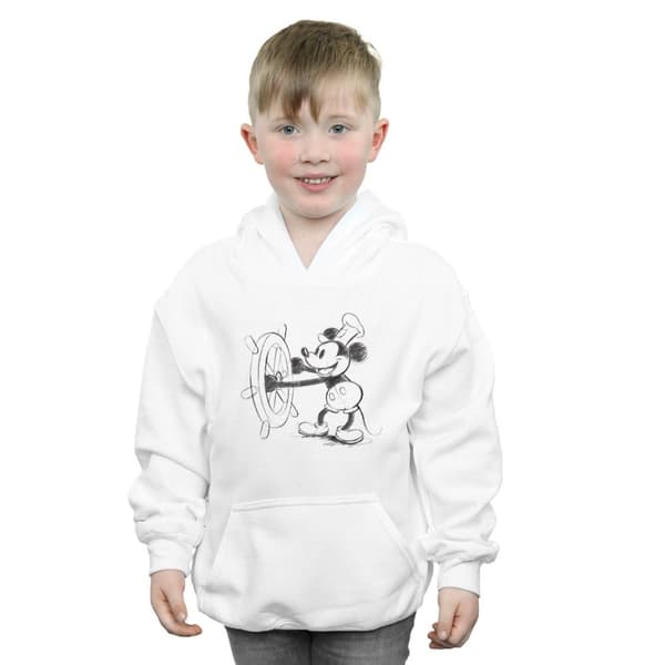 Disney Boys Mickey Mouse Steamboat Sketch Hoodie