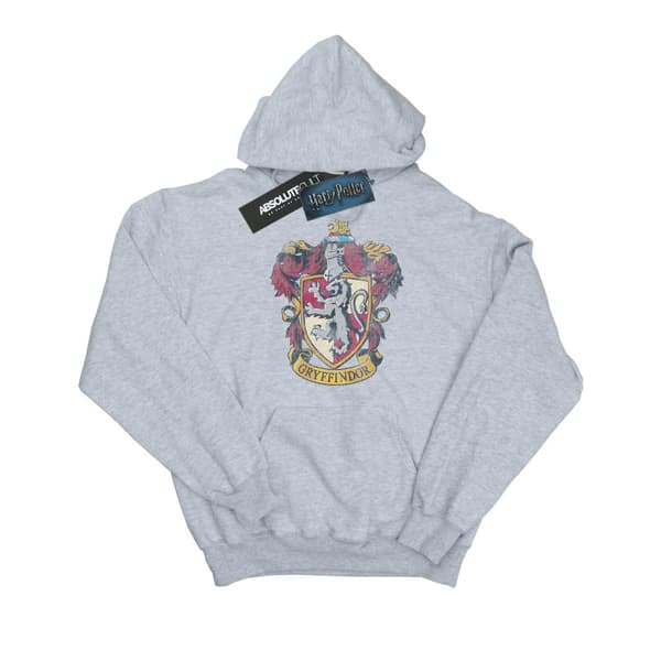 Harry Potter Girls Gryffindor Distressed Crest Hoodie