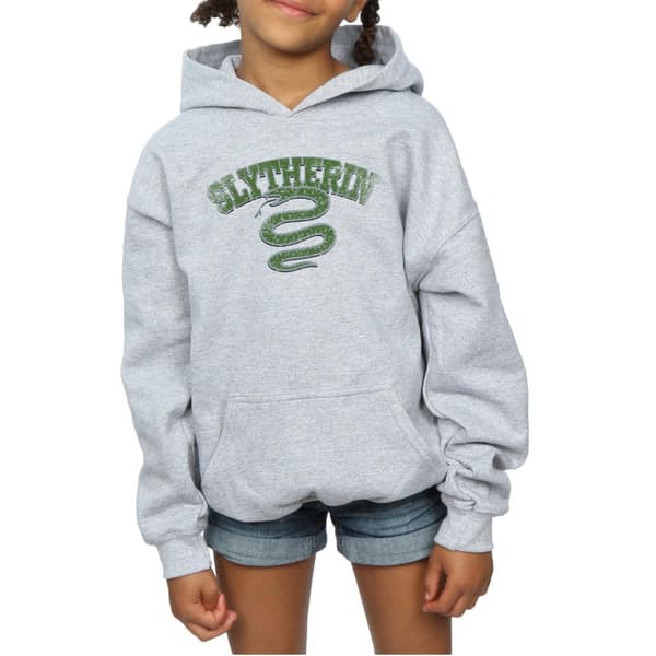 Harry Potter Girls Slytherin Sport Emblem Hoodie