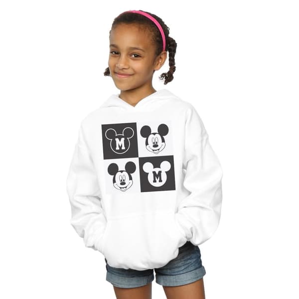 Disney Musse Pigg - Smiling Squares Hoodie för flickor