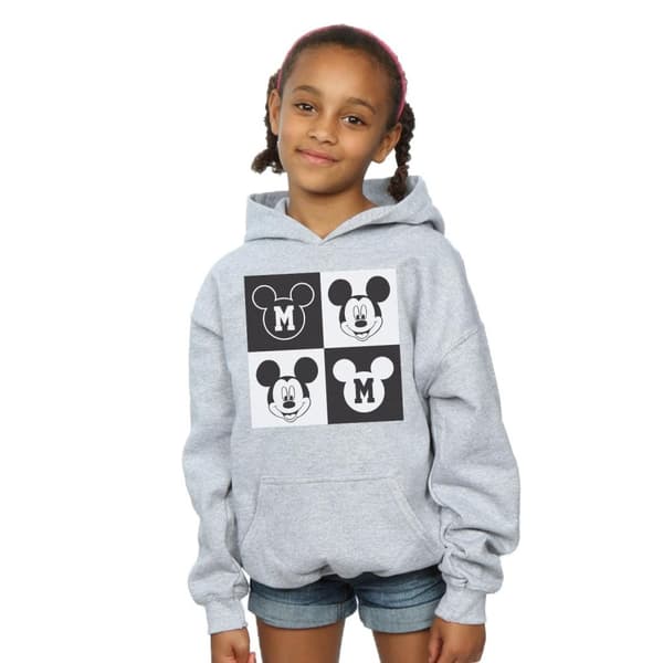 Disney Musse Pigg - Smiling Squares Hoodie för flickor