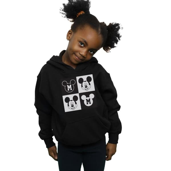 Disney Musse Pigg - Smiling Squares Hoodie för flickor