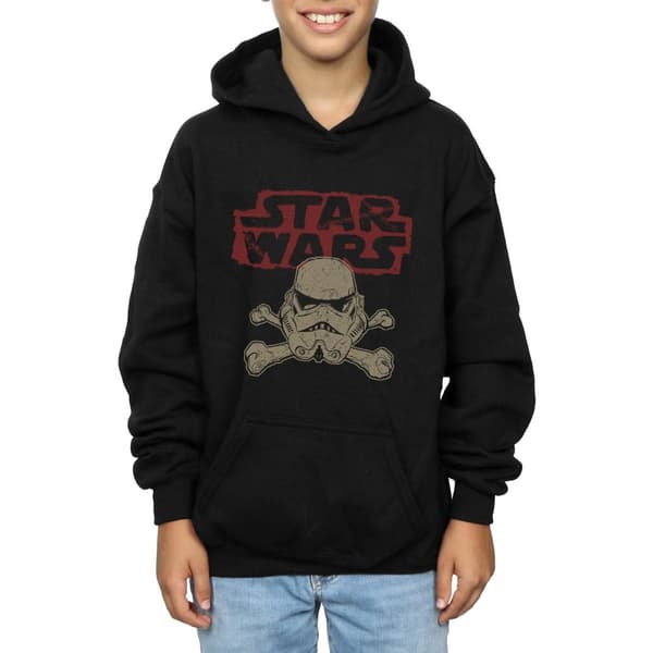 Star Wars Boys Stormtrooper Skull Logo Hoodie