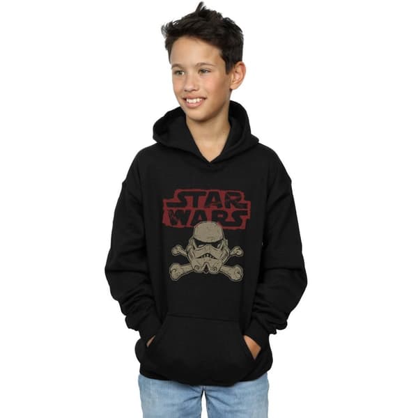 Star Wars Boys Stormtrooper Skull Logo Hoodie