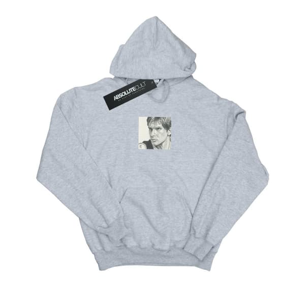 Star Wars Han Solo Drawing-hoodie för flickor