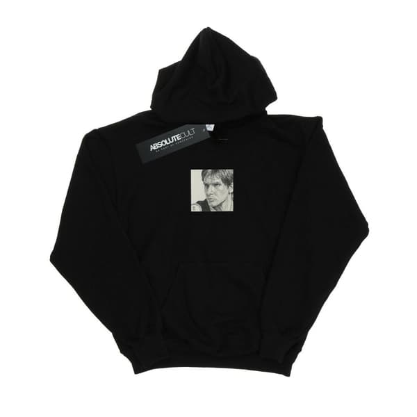Star Wars Han Solo Drawing-hoodie för flickor