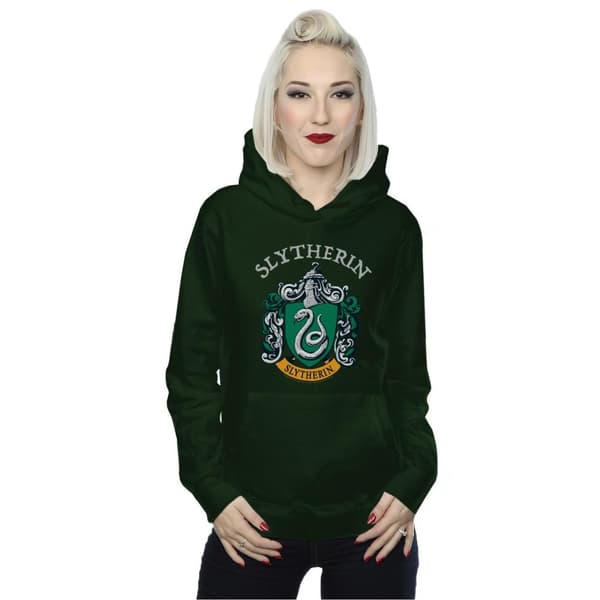 Harry Potter Womens/Ladies Slytherin Crest Hoodie