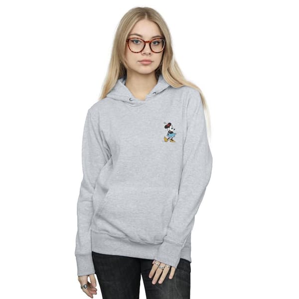Disney Womens/Ladies Minnie Mouse Kick Chest Hoodie