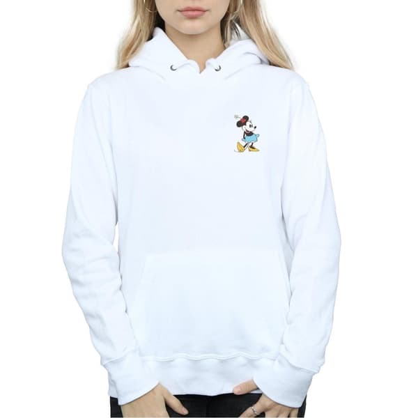Disney Womens/Ladies Minnie Mouse Kick Chest Hoodie