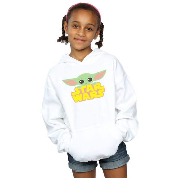 Star Wars Girls The Mandalorian The Child And Logo Hoodie