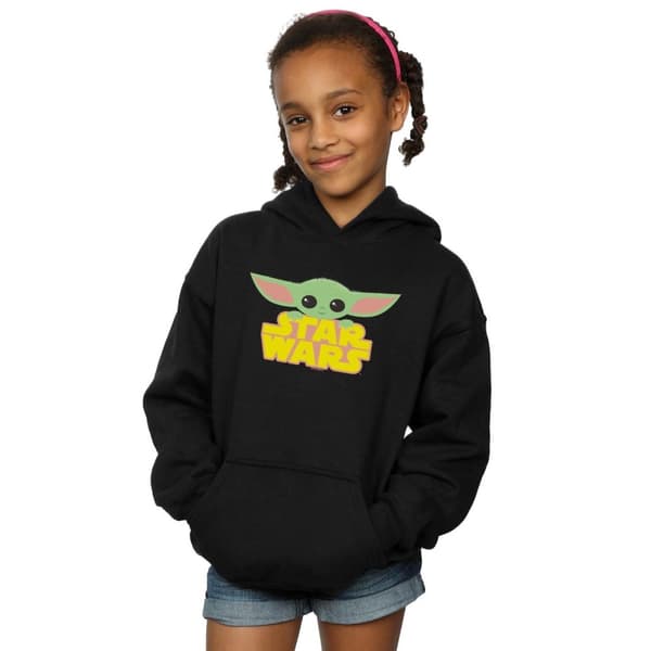 Star Wars Girls The Mandalorian The Child And Logo Hoodie