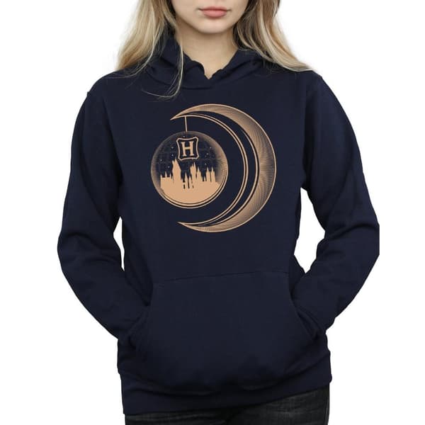 Harry Potter Huvtröja - Hogwarts Moon för kvinnor/damer