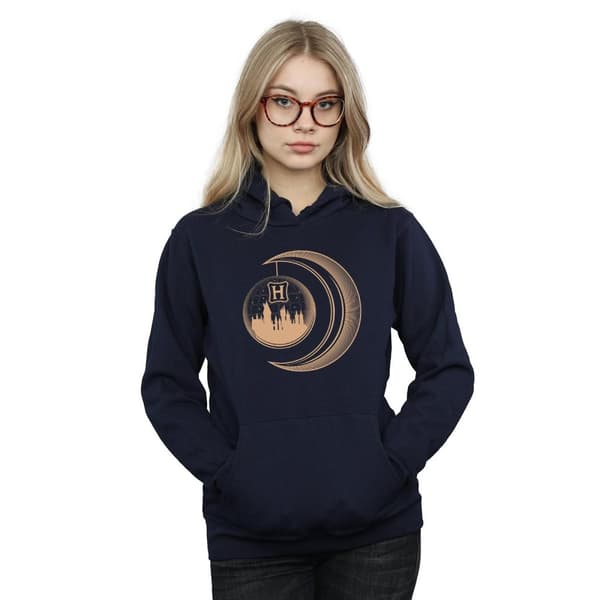 Harry Potter Huvtröja - Hogwarts Moon för kvinnor/damer