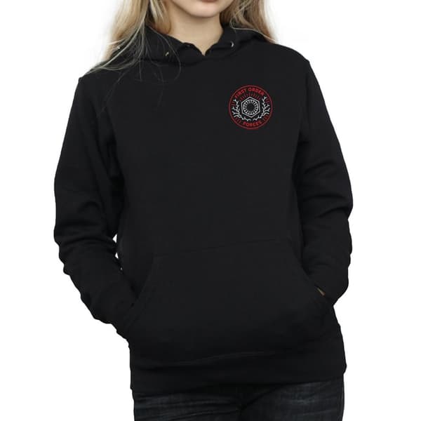Star Wars: The Rise of Skywalker Womens/Ladies Star Wars The Rise Of Skywalker First Order Forces Breast Print Hoodie