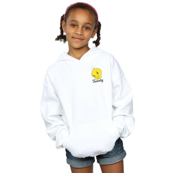 Looney Tunes Girls Tweety Pie Head Hoodie