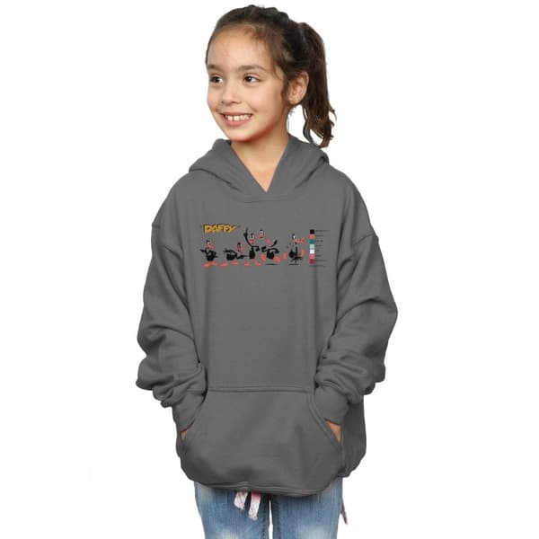 Looney Tunes Girls Daffy Duck Colour Code Hoodie