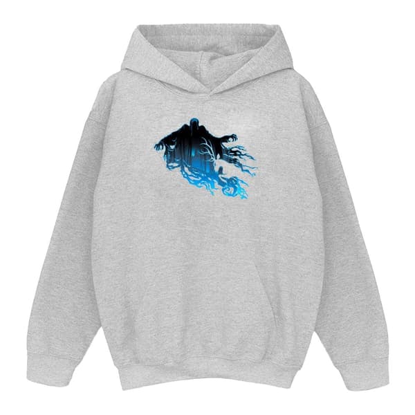 Harry Potter Boys Dementor Silhouette Hoodie Sports Grey 9-11 Years