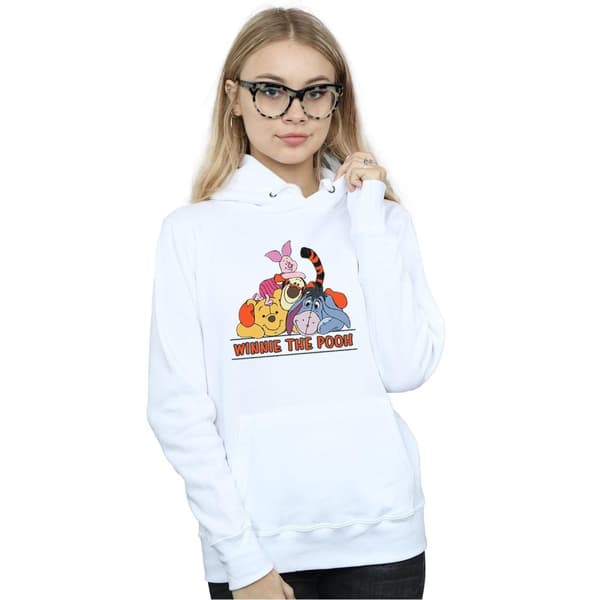 Disney Womens/Ladies Winnie The Pooh Group Hoodie